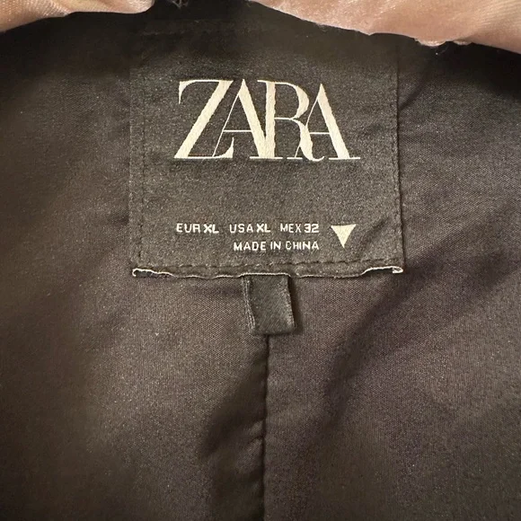 Zara Faux Leather Bomber Jacket - Picture 5 of 5